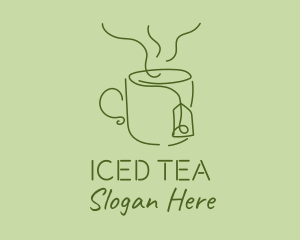 Green Tea Cup  logo design