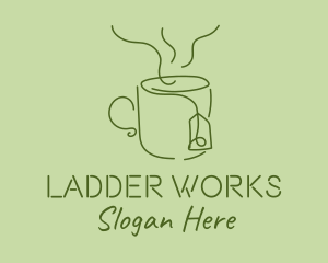 Green Tea Cup  logo design