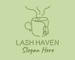 Green Tea Cup  logo design