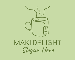 Green Tea Cup  logo design