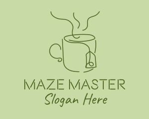 Green Tea Cup  logo design