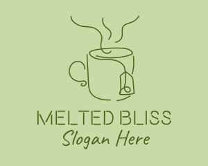 Green Tea Cup  logo design