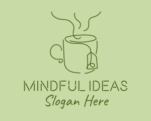 Green Tea Cup  logo design