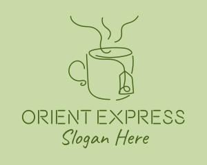 Green Tea Cup  logo design