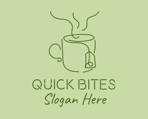 Green Tea Cup  logo design