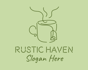 Green Tea Cup  logo design