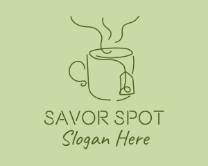 Green Tea Cup  logo design