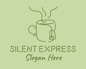 Green Tea Cup  logo design