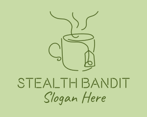 Green Tea Cup  logo design