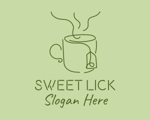 Green Tea Cup  logo design