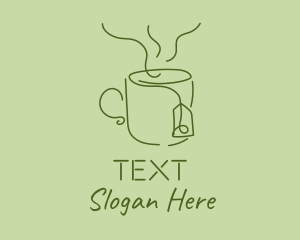 Green Tea Cup  logo design