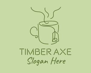 Green Tea Cup  logo design