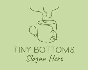 Green Tea Cup  logo design