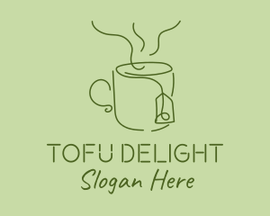 Green Tea Cup  logo design