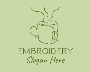 Green Tea Cup  logo design