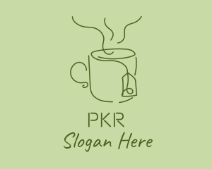 Green Tea Cup  logo design