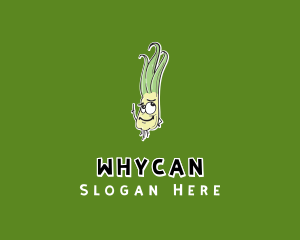 Cartoon Turnip Vegetarian Logo