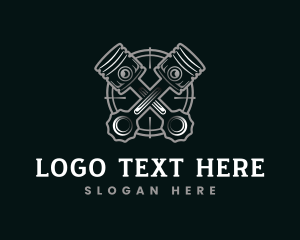 Engine - Piston Engine Automotive logo design