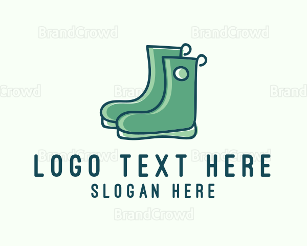 Landscaping Garden Boots Logo