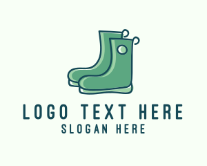 Gum Boots - Landscaping Garden Boots logo design