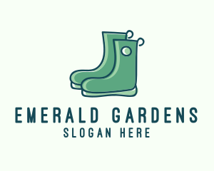 Landscaping Garden Boots  logo design