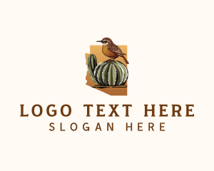 Map - Cactus Wren Arizona State logo design