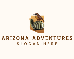 Arizona - Cactus Wren Arizona State logo design