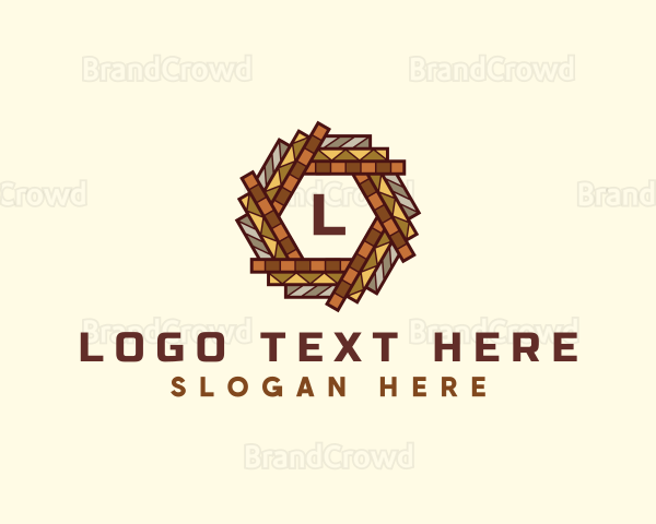 Flooring Pavement Tile Logo