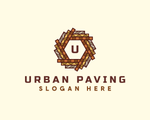 Pavement - Flooring Pavement Tile logo design