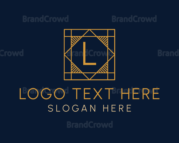 Tile Pavement Interior Design Logo