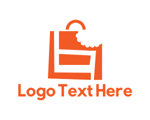 Coupon - Shopping Bag Bite logo design