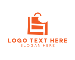 Coupon - Shopping Bag Bite logo design