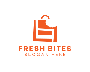 Shopping Bag Bite logo design