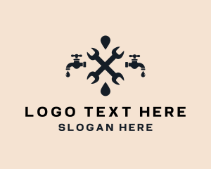 Tool - Water Faucet Plumbing logo design