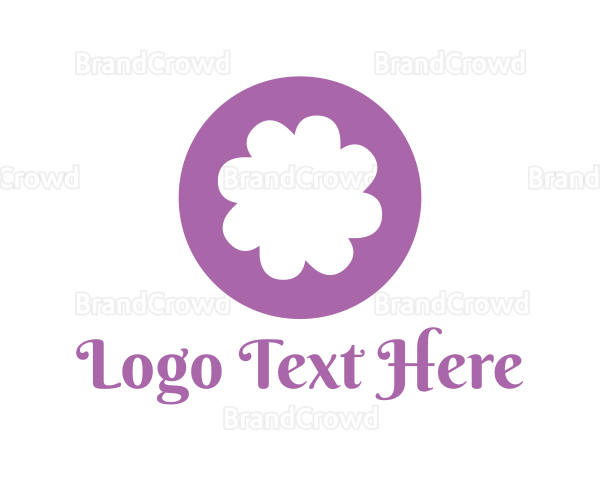 Purple Flower Blossom Logo