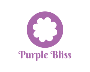 Purple - Purple Flower Blossom logo design