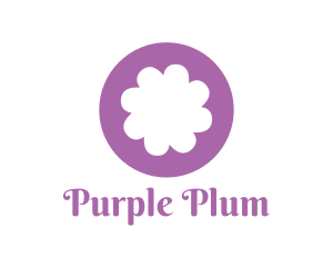 Purple - Purple Flower Blossom logo design