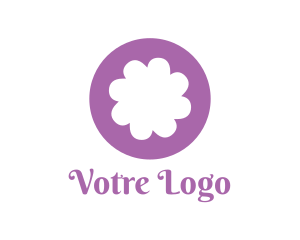 Purple - Purple Flower Blossom logo design