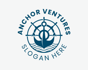 Anchor - Marine Anchor Helm logo design