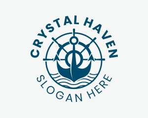 Marine Anchor Helm  logo design