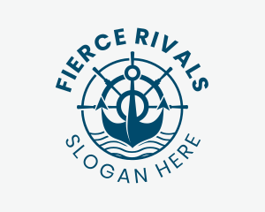 Marine Anchor Helm  logo design