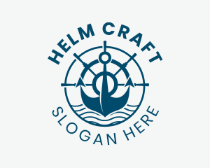 Marine Anchor Helm  logo design