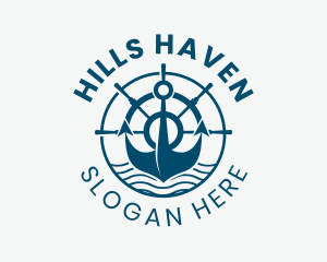 Marine Anchor Helm  logo design