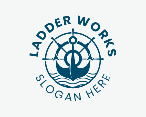 Marine Anchor Helm  logo design