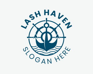 Marine Anchor Helm  logo design