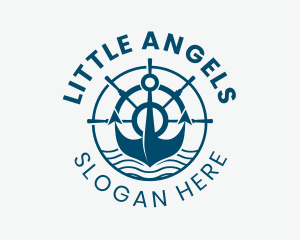 Marine Anchor Helm  logo design