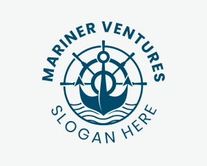 Marine Anchor Helm  logo design