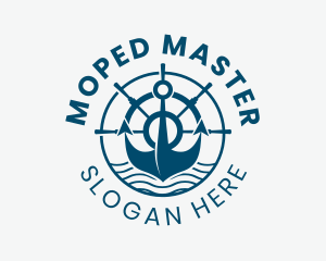 Marine Anchor Helm  logo design