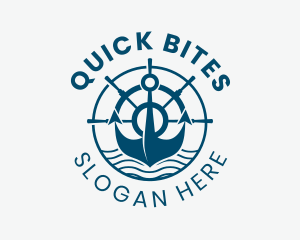 Marine Anchor Helm  logo design