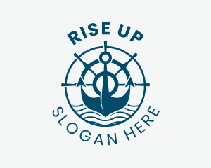 Marine Anchor Helm  logo design